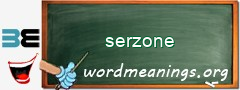 WordMeaning blackboard for serzone